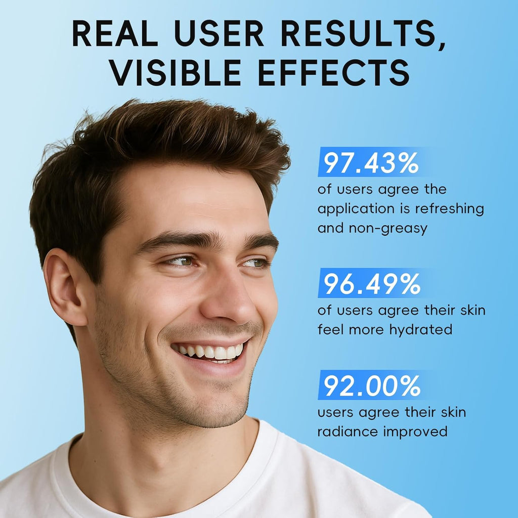 Kit De Soins Visage Homme - Routine Hydratante Complète 3 Pièces Avec Nettoyant, Lotion, Crème - Pour Tous Types De Peau (5 Pcs)