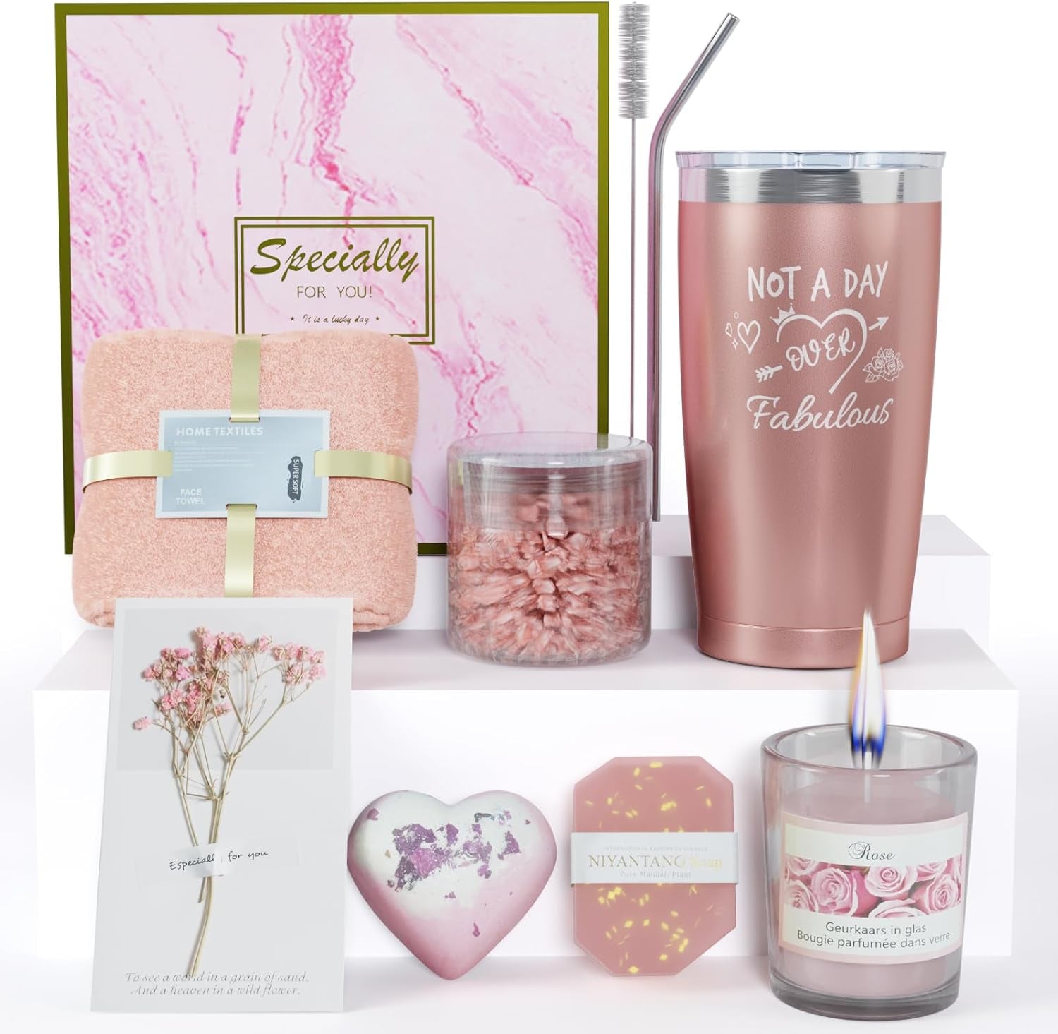 Cadeau Femme, Cadeau Mariage, Anniversaire, Noel, Saint Valentin, Idée Ami, Collègue, Anniversaire - Humour, Coffret Spa Relaxant Pour Femmes